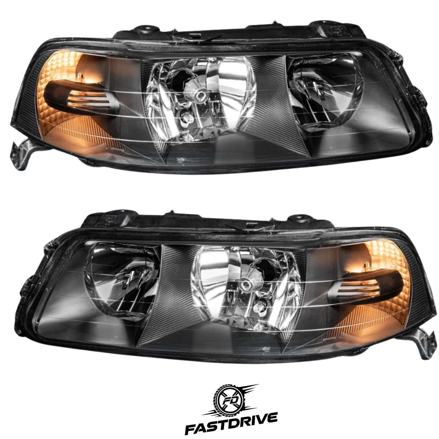 Par De Faros Pointer Gti Negro 2000 A 2005 Con foco Fastdrive