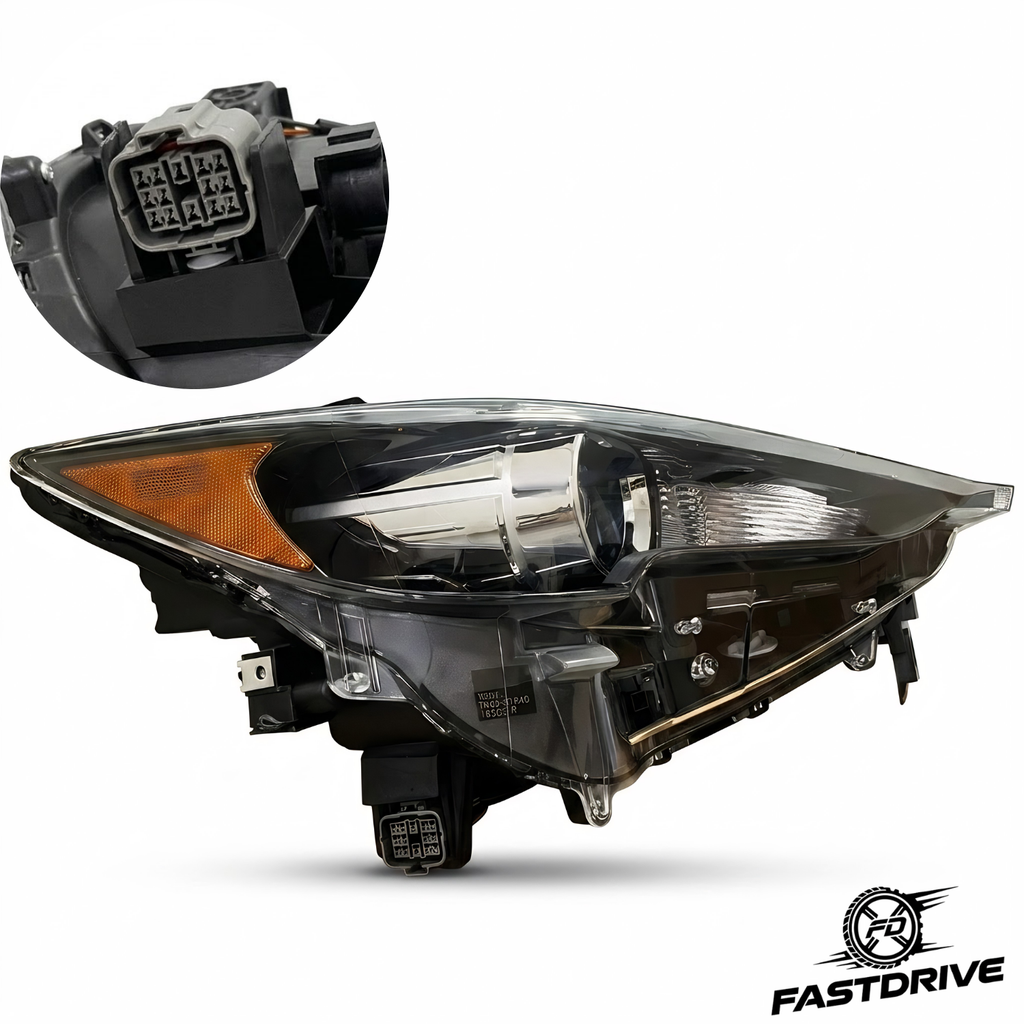 Par De Faros Para Mazda Cx5 2018 A 2021 Con Lupa Fondo negro