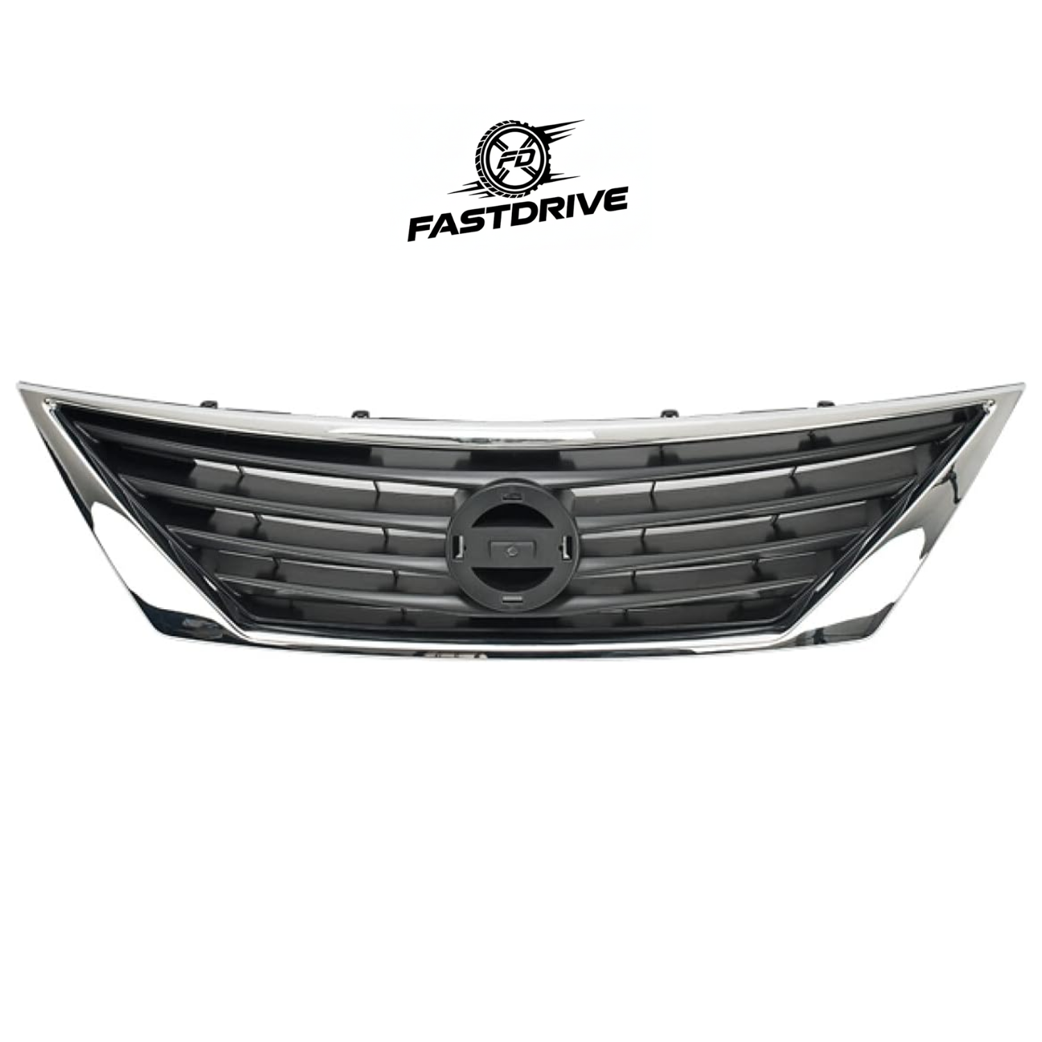 Parrilla Frontal Nissan Versa 2015 A 2019 Cromo Fastdrive