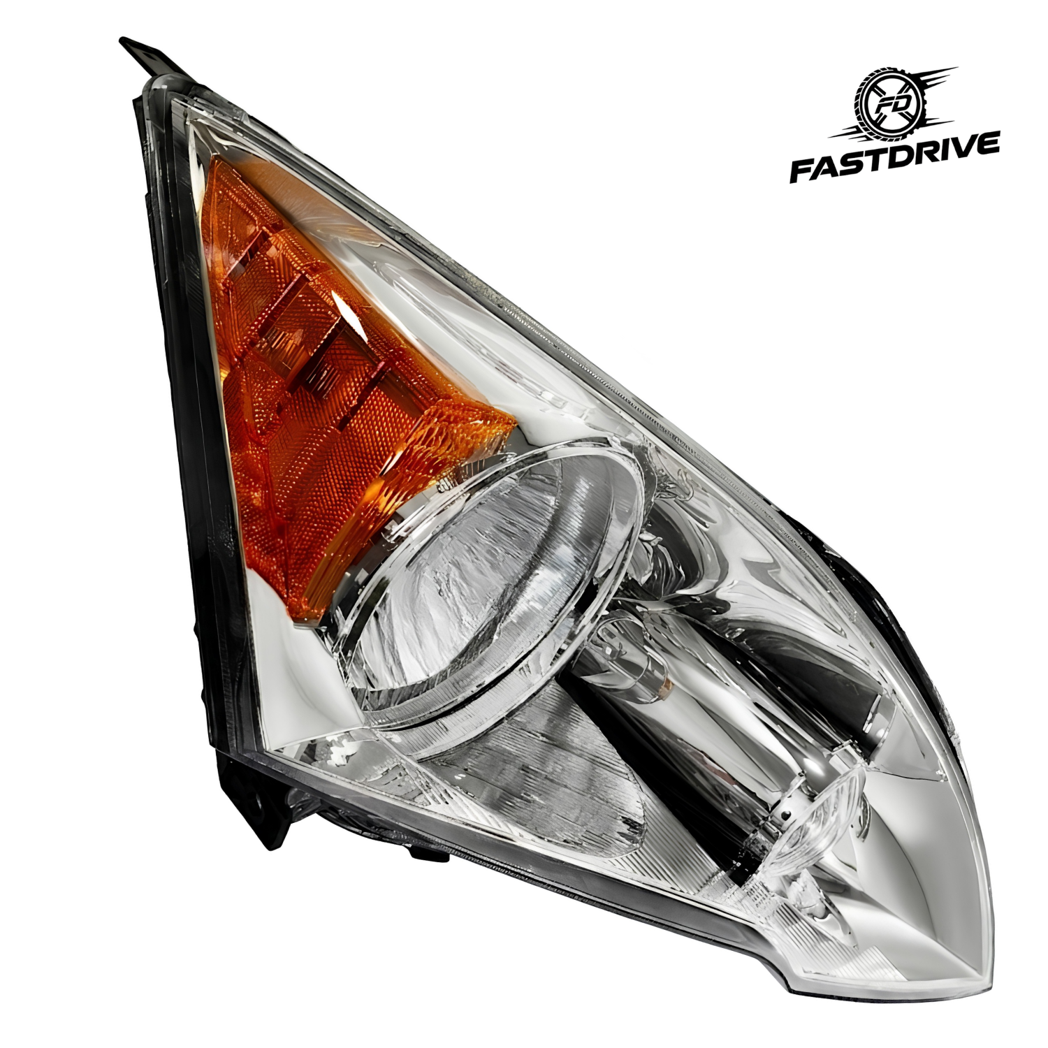 Par De Faros Para Honda Crv 2007 A 2011 Fondo Cromado