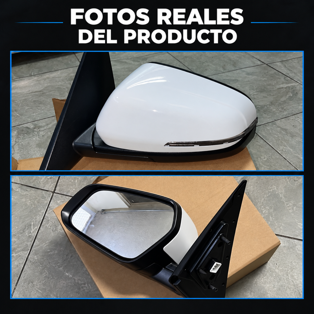 Par de Espejos Eléctricos Plegables para Hyundai Creta 2021 a 2025, 7 Pines