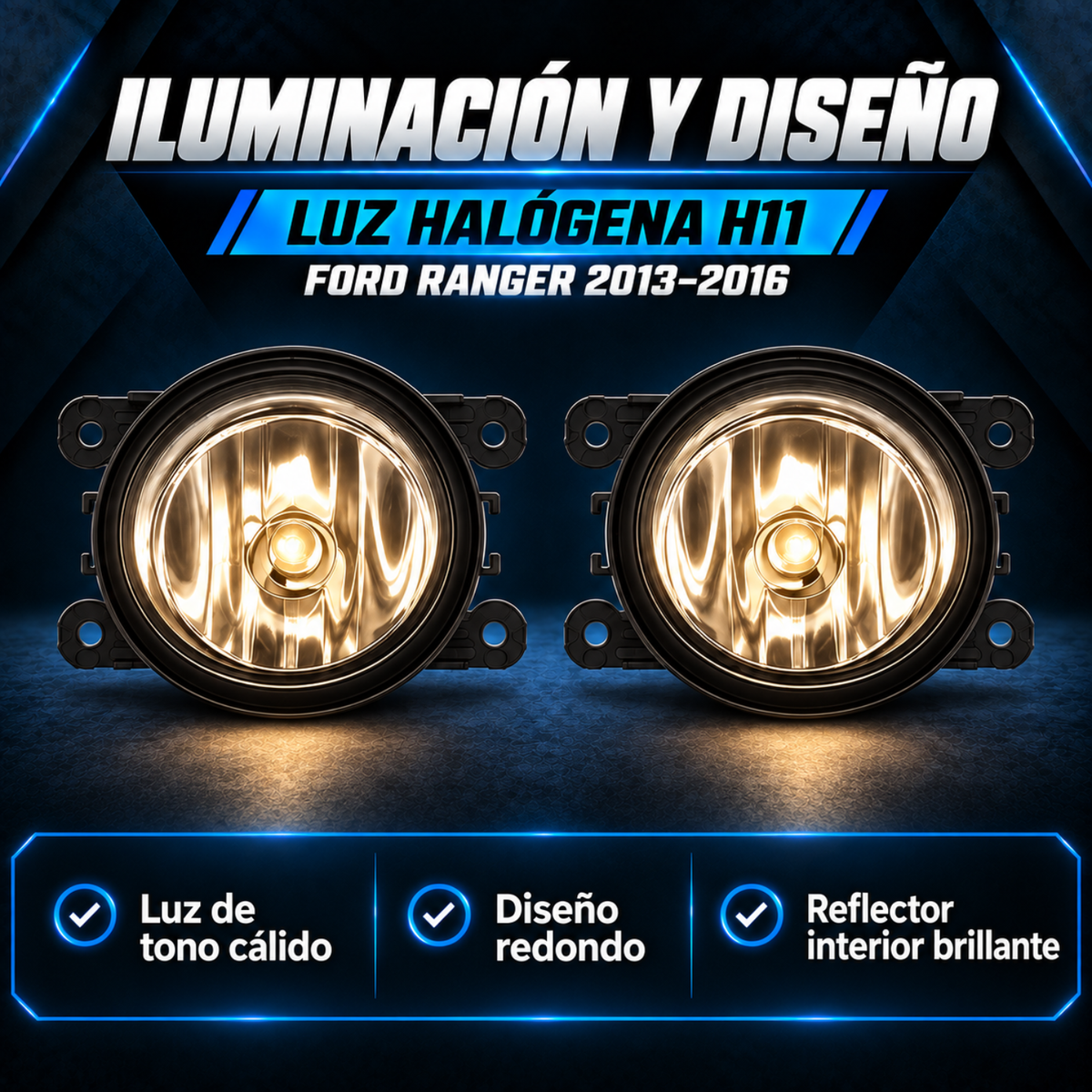 Kit de Faros de Niebla para Ranger 2013 a 2016