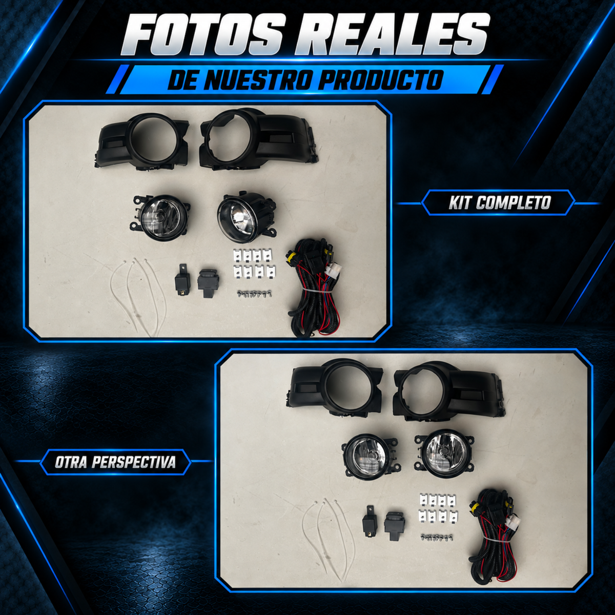 Kit de Faros de Niebla Tipo Original para Nissan Urvan NV350 2013 a 2018