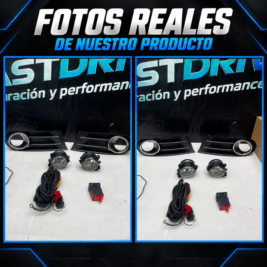 Kit de Faros de Niebla para Gol 2008 a 2012 Tipo Original con Focos