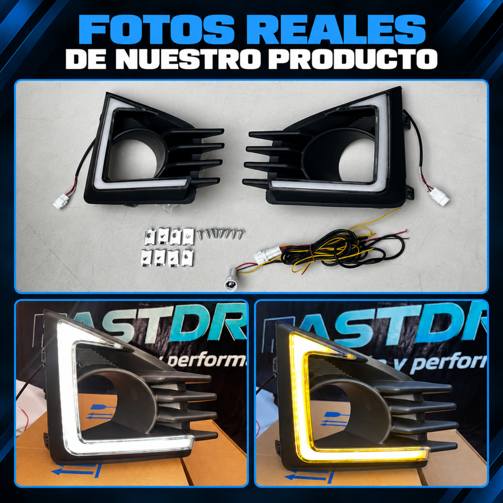 Kit de Rejillas con Faros LED para Mitsubishi Mirage G4 2020 a 2025