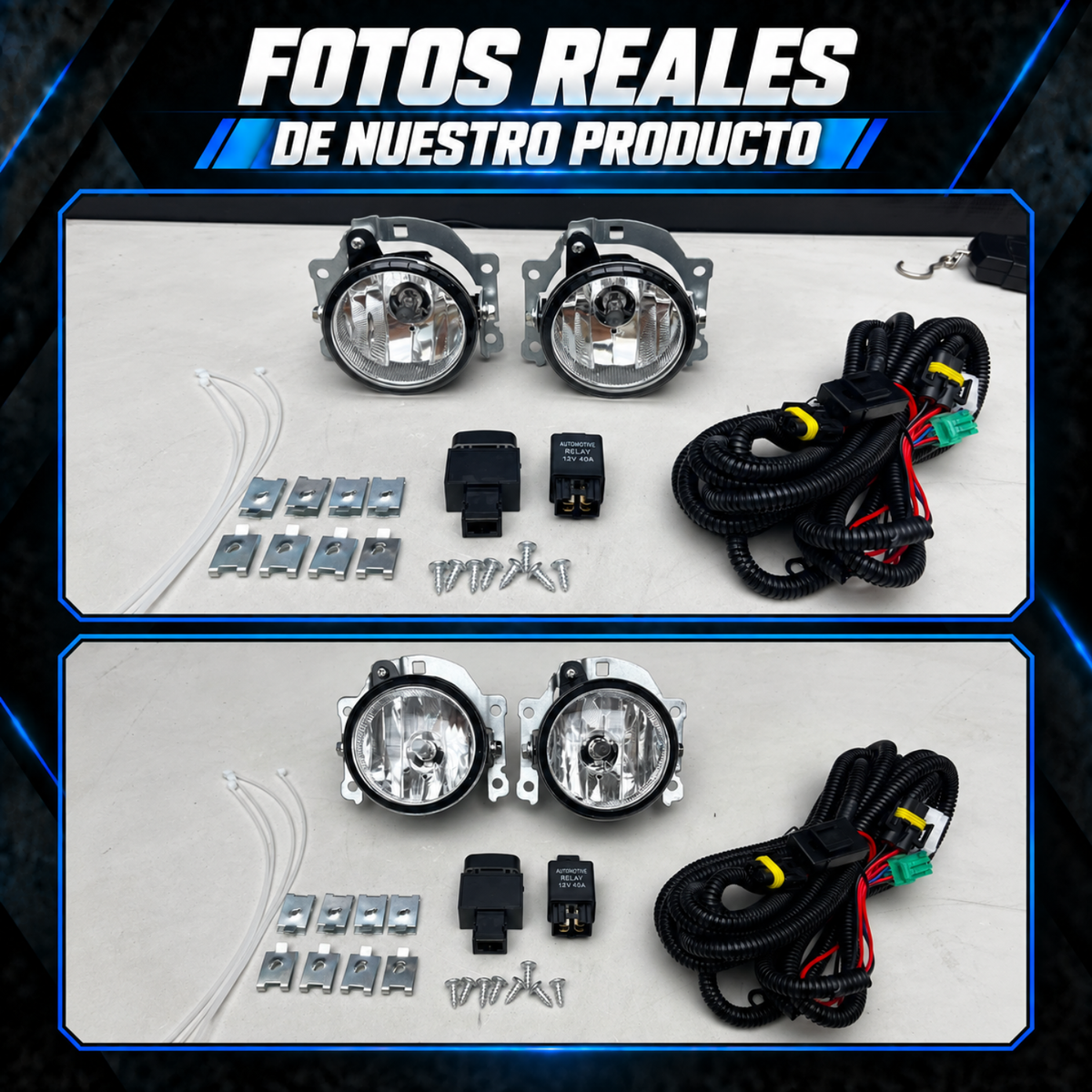 Kit de Faros de Niebla para Mitsubishi Mirage 2017 a 2019 Tipo Original H16