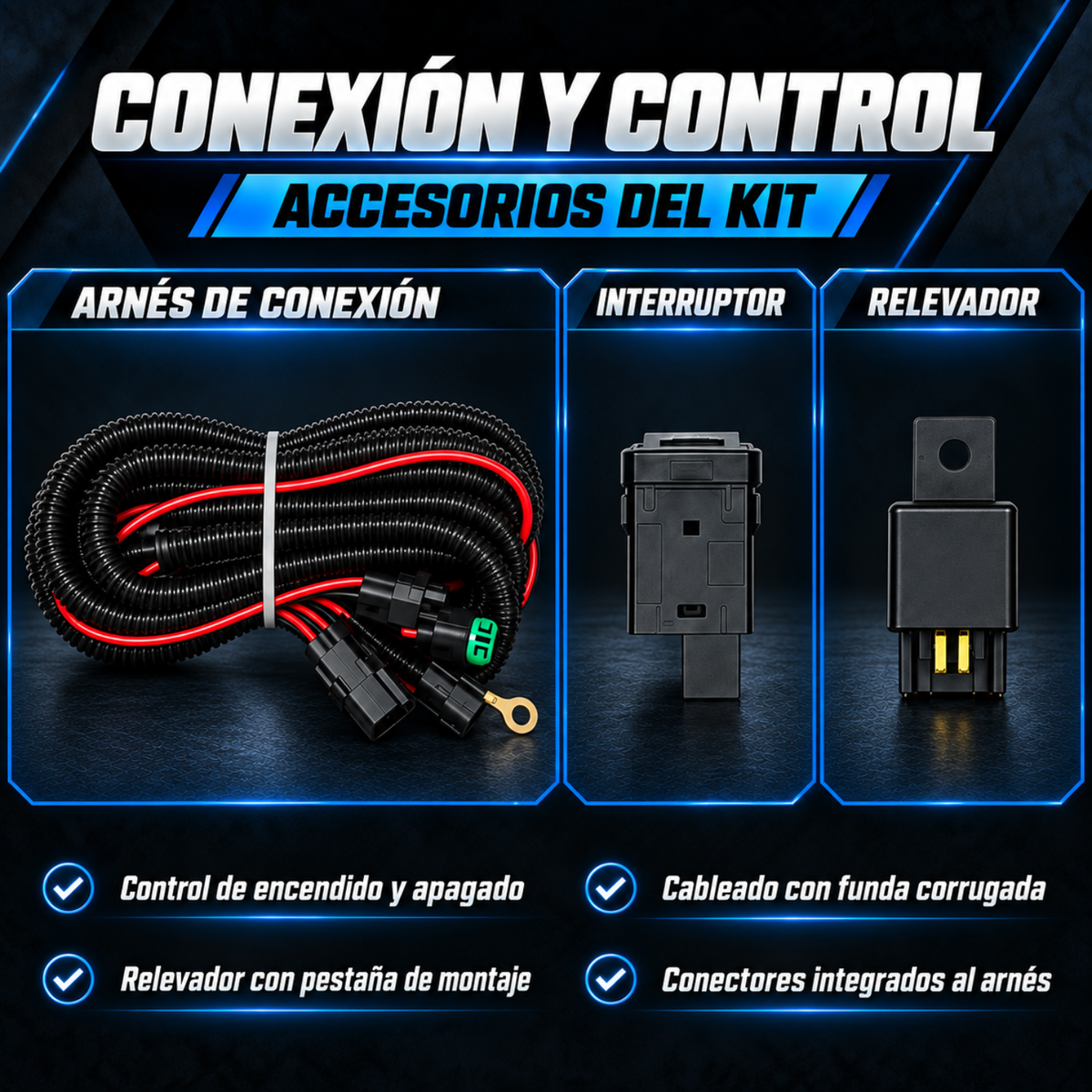 Kit de Faros de Niebla LED para NP300 Frontier 2022 a 2026