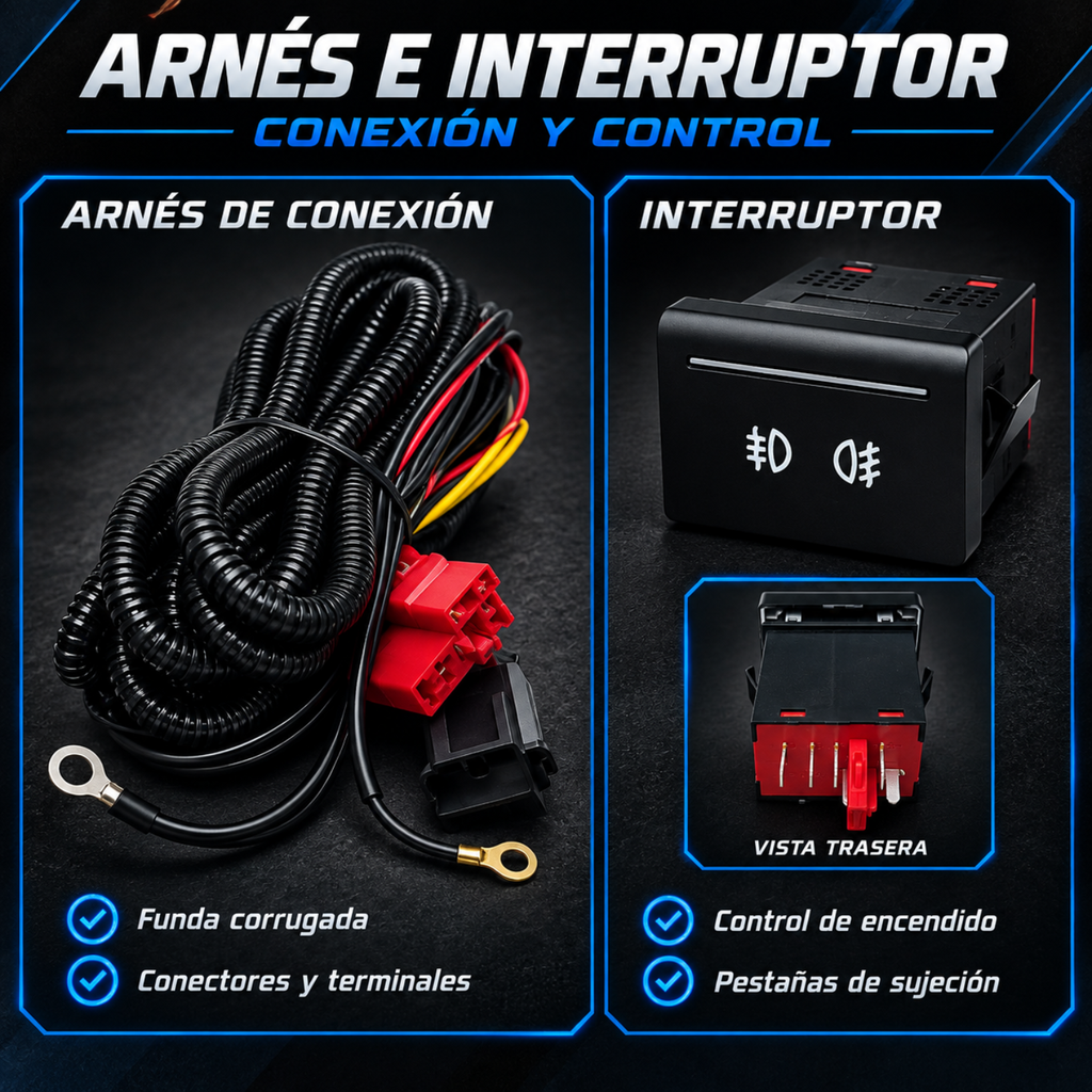 Kit de Faros de Niebla para Gol 2008 a 2012 Tipo Original con Focos