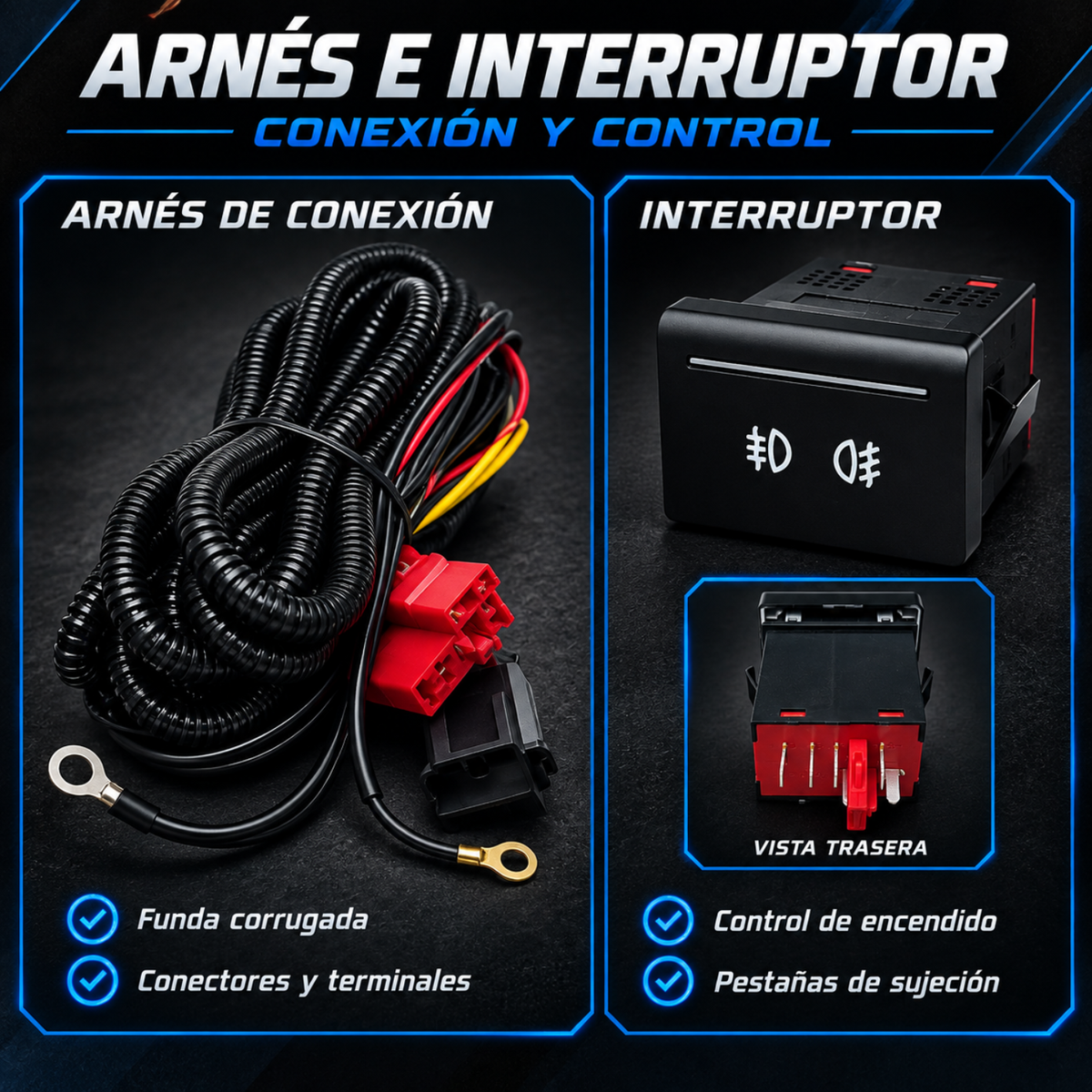 Kit de Faros de Niebla para Gol 2008 a 2012 Tipo Original con Focos