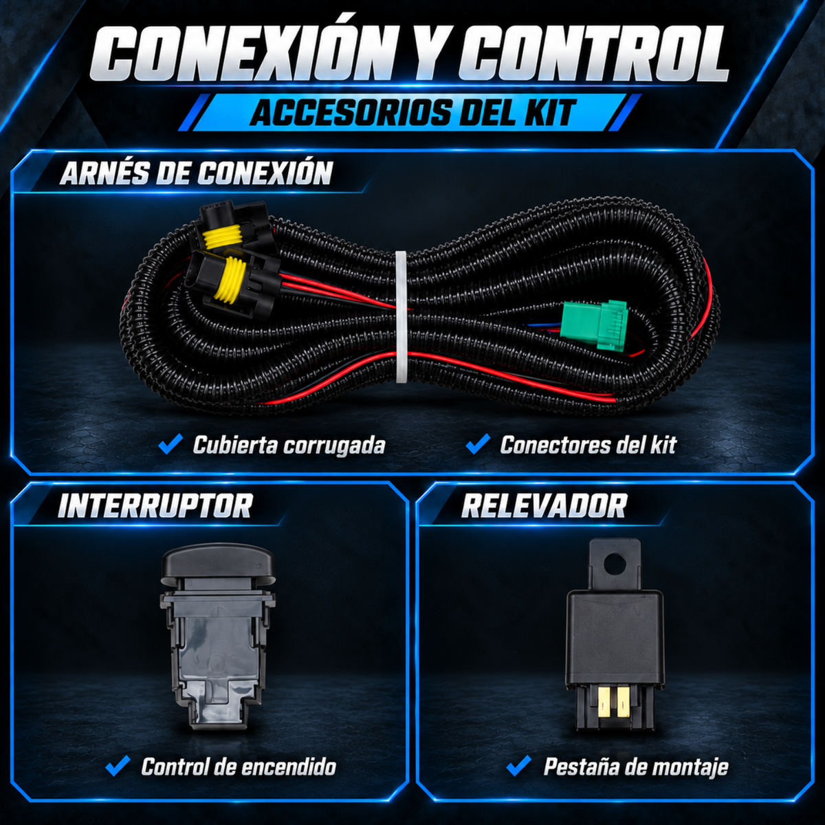 Kit de Faros de Niebla para Ranger 2017 a 2019 Tipo Original H11