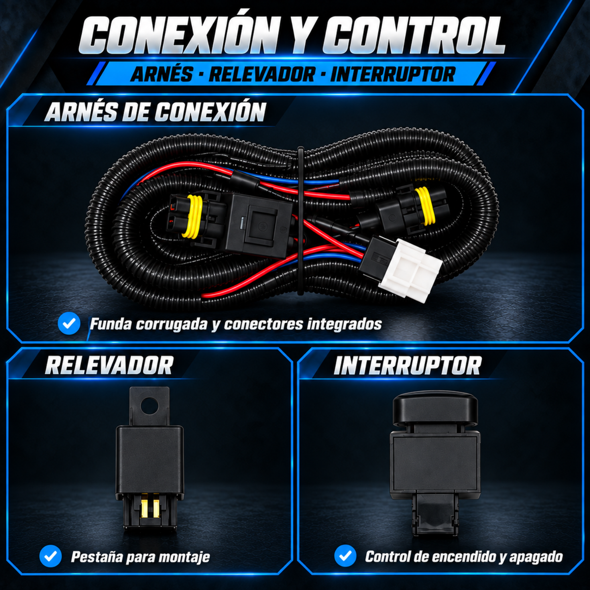 Kit de Faros de Niebla Tipo Original para Nissan Urvan NV350 2013 a 2018