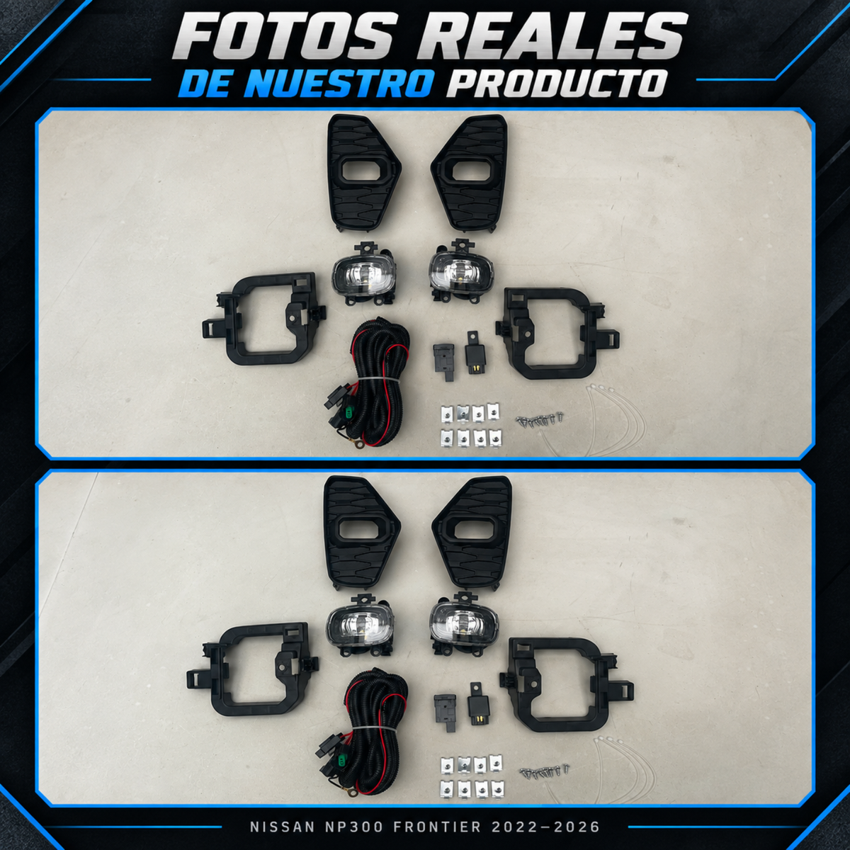 Kit de Faros de Niebla LED para NP300 Frontier 2022 a 2026
