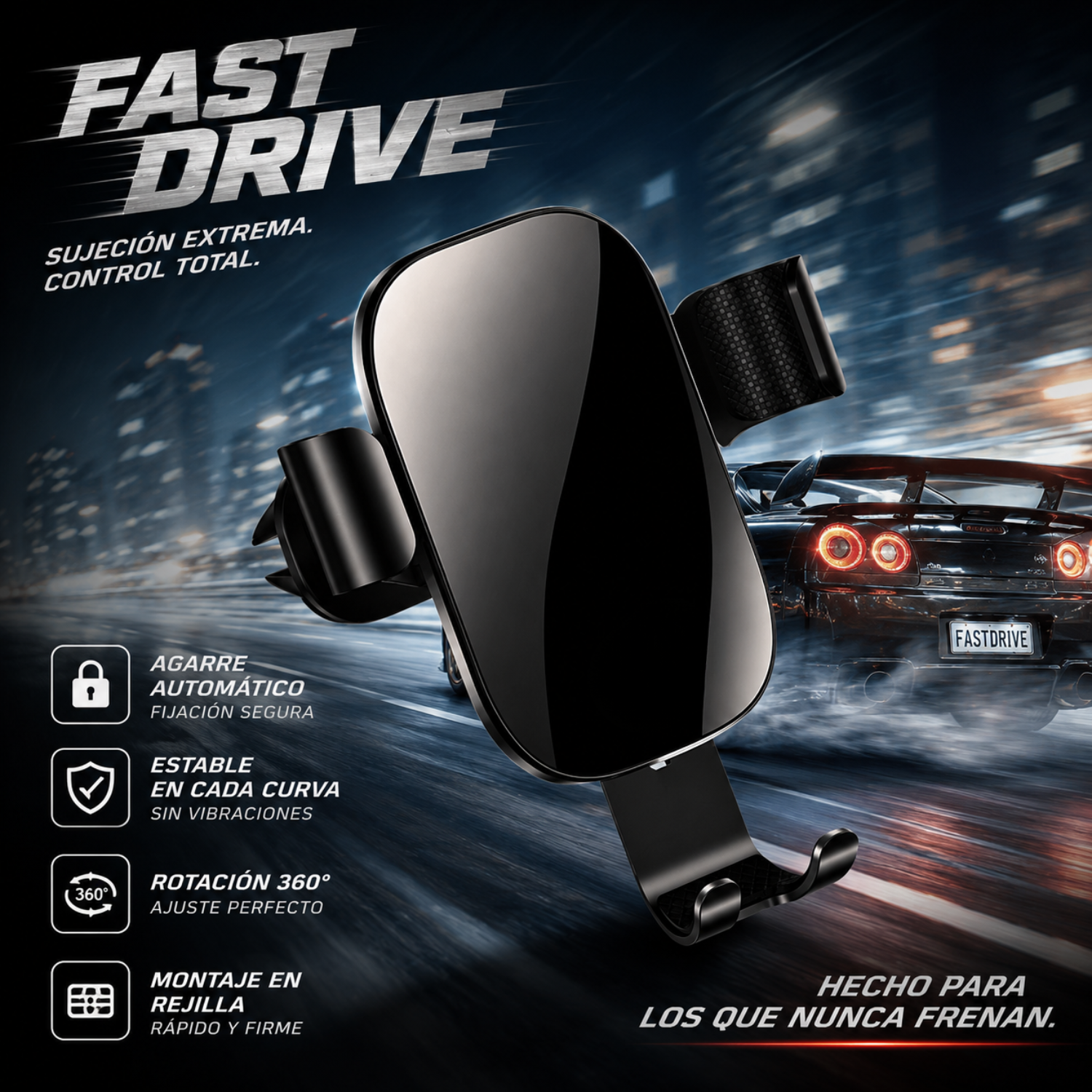 Soporte Celular Para Auto Ajustable Rejilla Aire Universal