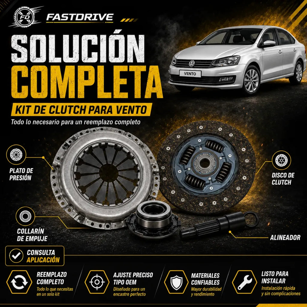 Kit de Clutch para Volkswagen Vento 2014 a 2022 1.6L 622334300