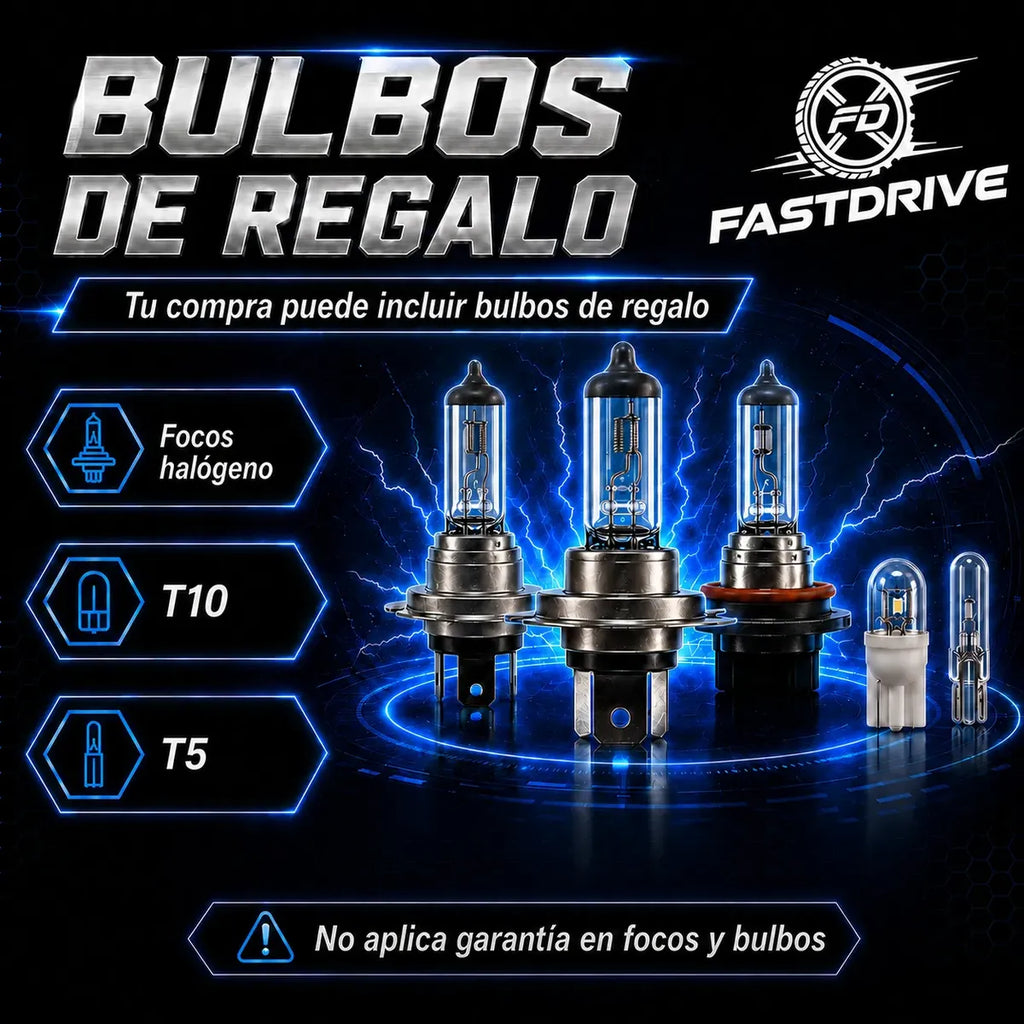 Par de Faros y Cuartos Delanteros para Nissan Tsuru III 2005 a 2017 | Kit Completo