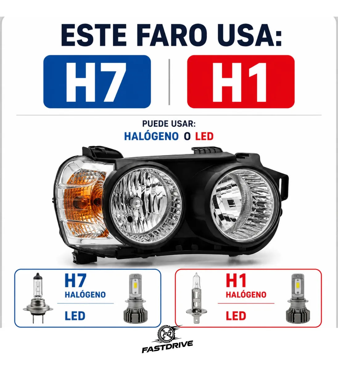 Par de Faros para Chevrolet Sonic LS y LT 2012 a 2016 Cromados de 3 Pines