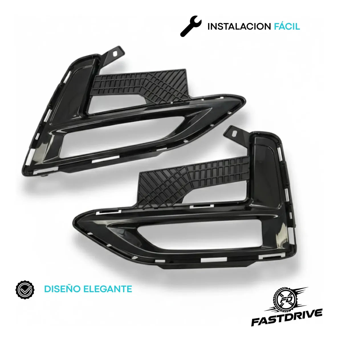 Par De Rejillas Sentra B18 2021 A 2025 Con Hoyo Fastdrive