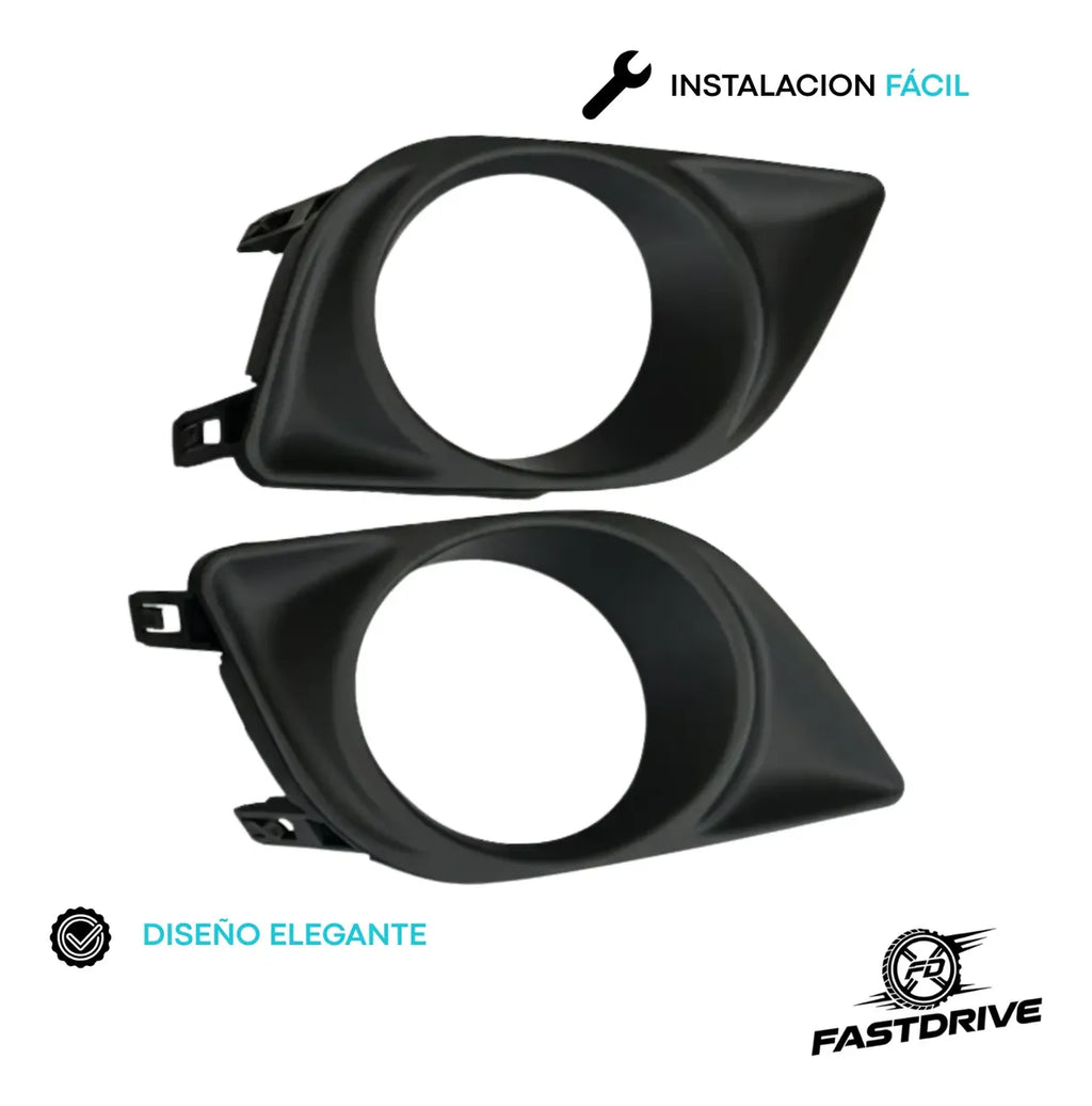 Par De Rejillas Faro Niebla Para Nissan Versa 2012 A 2014