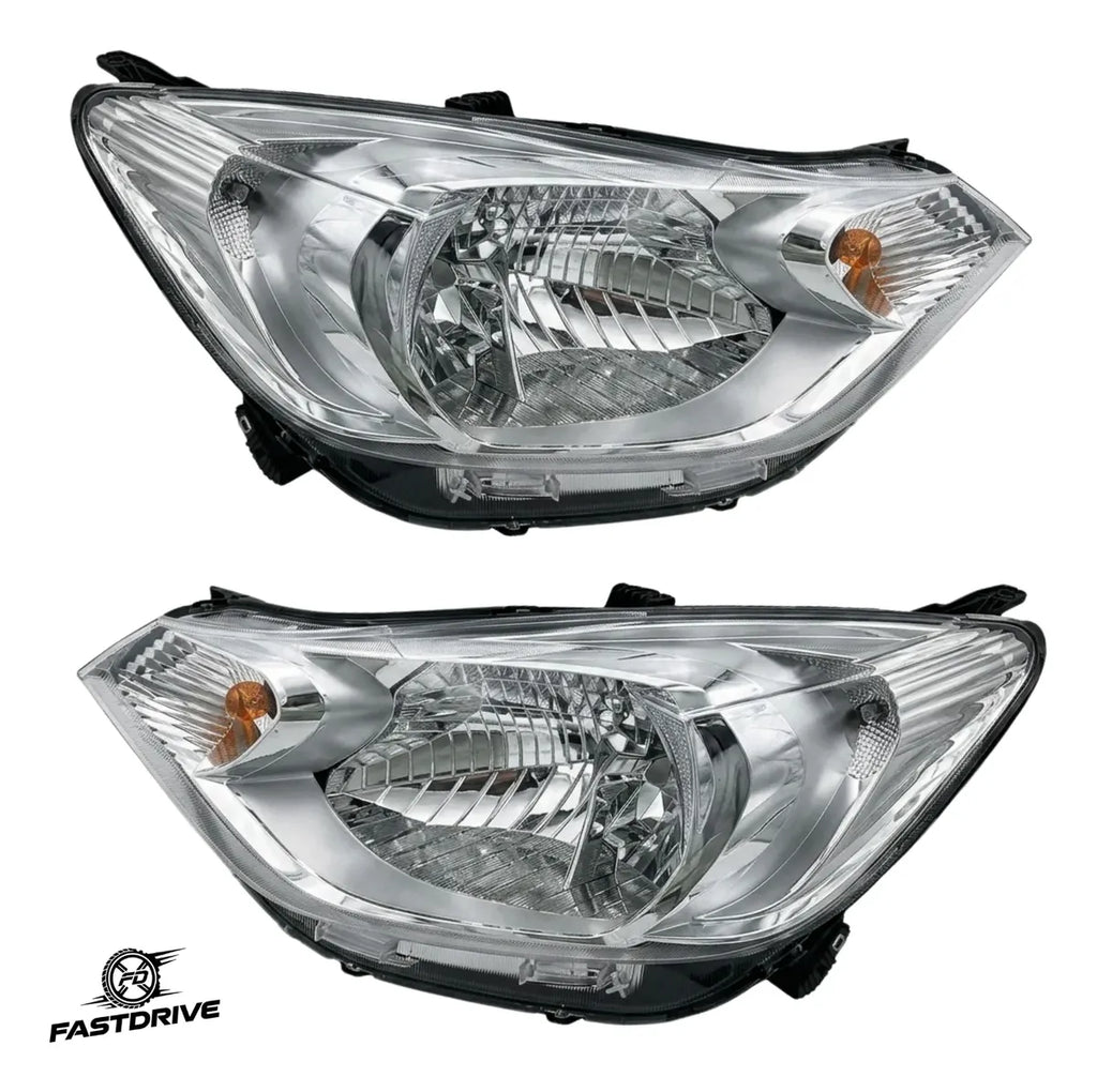 Par De Faros Aveo 2018 A 2023 Cromado C/motor Fastdrive