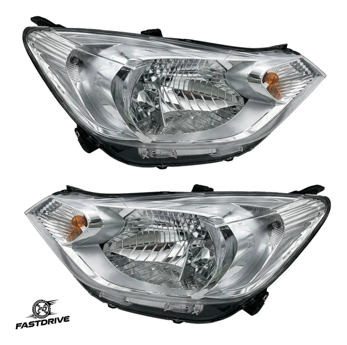 Par De Faros Aveo 2018 A 2023 Cromado C/motor Fastdrive