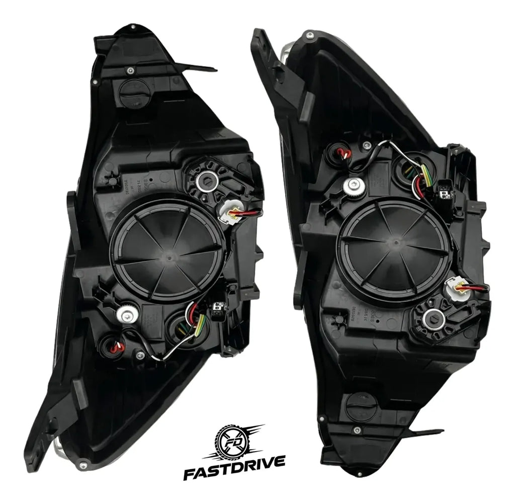 Par De Faros Aveo 2018 A 2023 Cromado C/motor Fastdrive