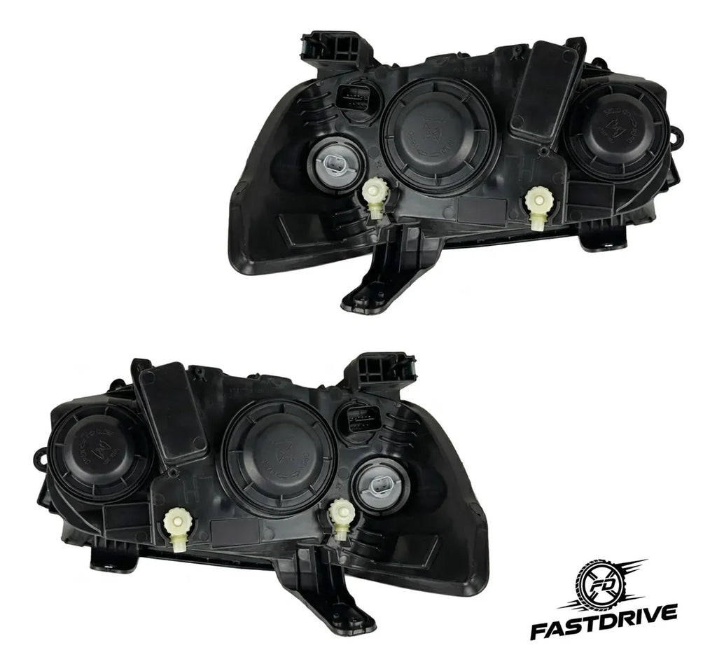 Par de Faros para Chevrolet Sonic LS y LT 2012 a 2016 Cromados de 3 Pines
