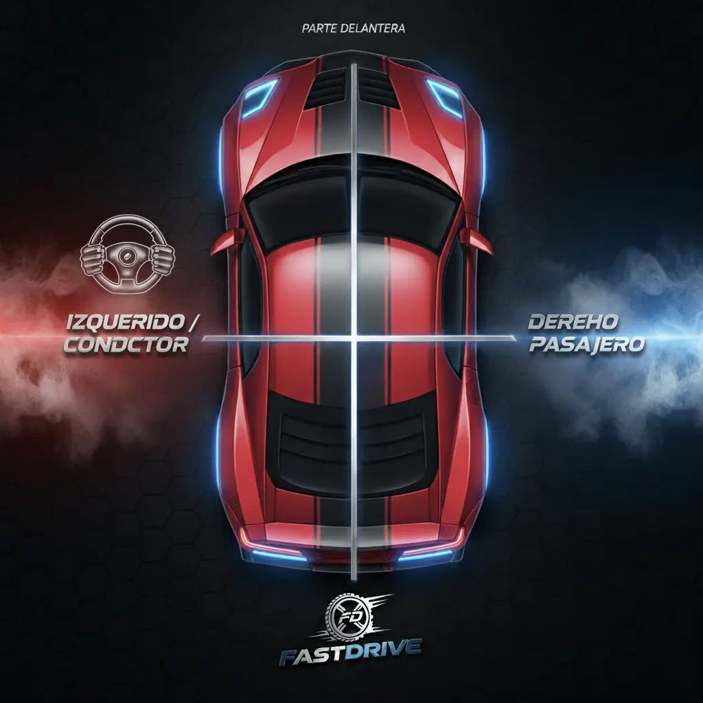 Par de Faros con Motor para Vento 2014 a 2015 Fondo Negro