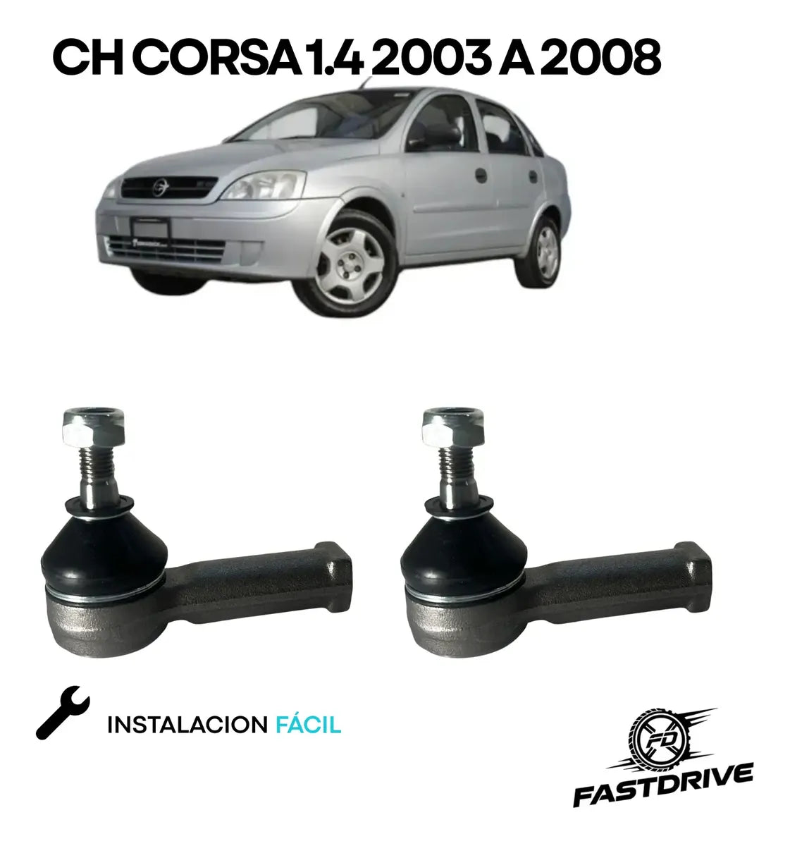 Kit Terminales Ext Ch Corsa 2004 A 2008 Izq / Der Feynman