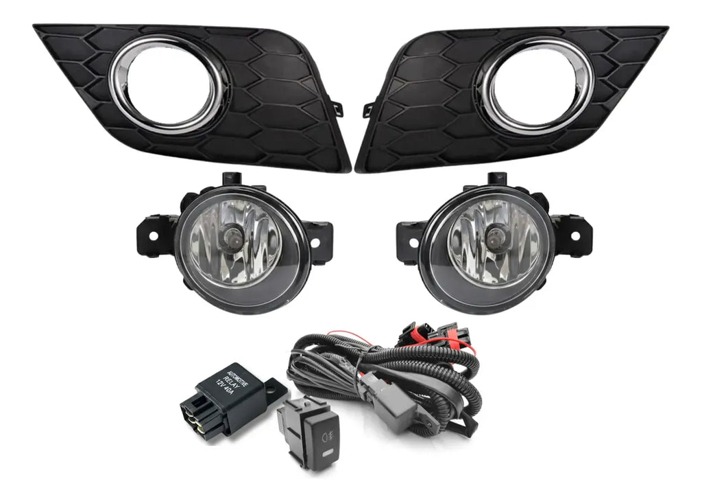 Kit de Faros Niebla Nissan Sentra 2017 A 2020 Con Focos Y Arnes
