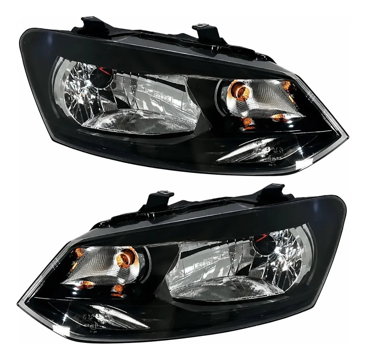 Par de Faros con Motor para Vento 2014 a 2015 Fondo Negro