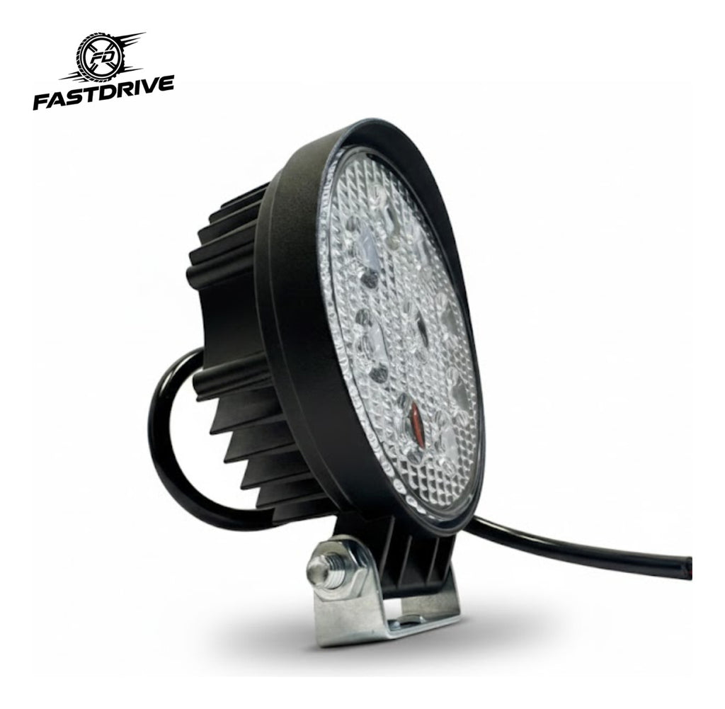 Par Faros Led Redondo 100% Aluminio Disipador Grueso