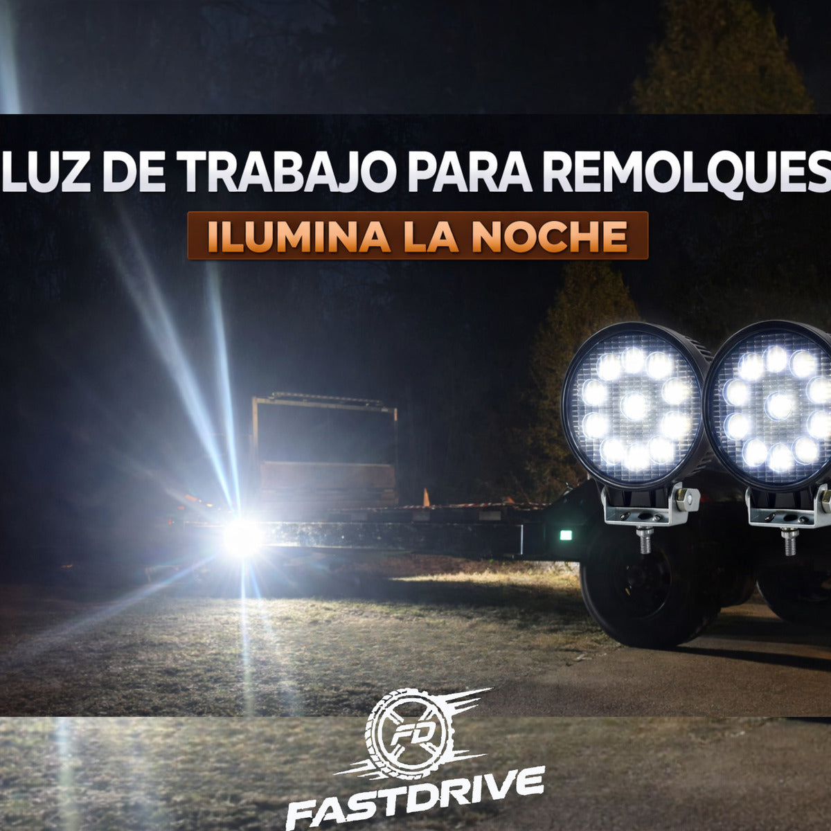 Par Faros Led Redondo 100% Aluminio Disipador Grueso