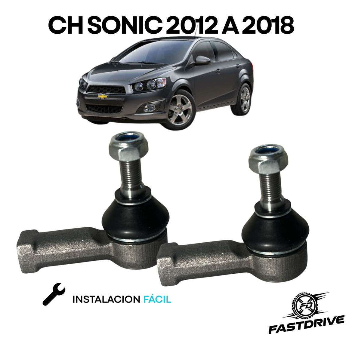 Par Terminal Direccion Exterior Sonic 2012 A 2018 Izq/der