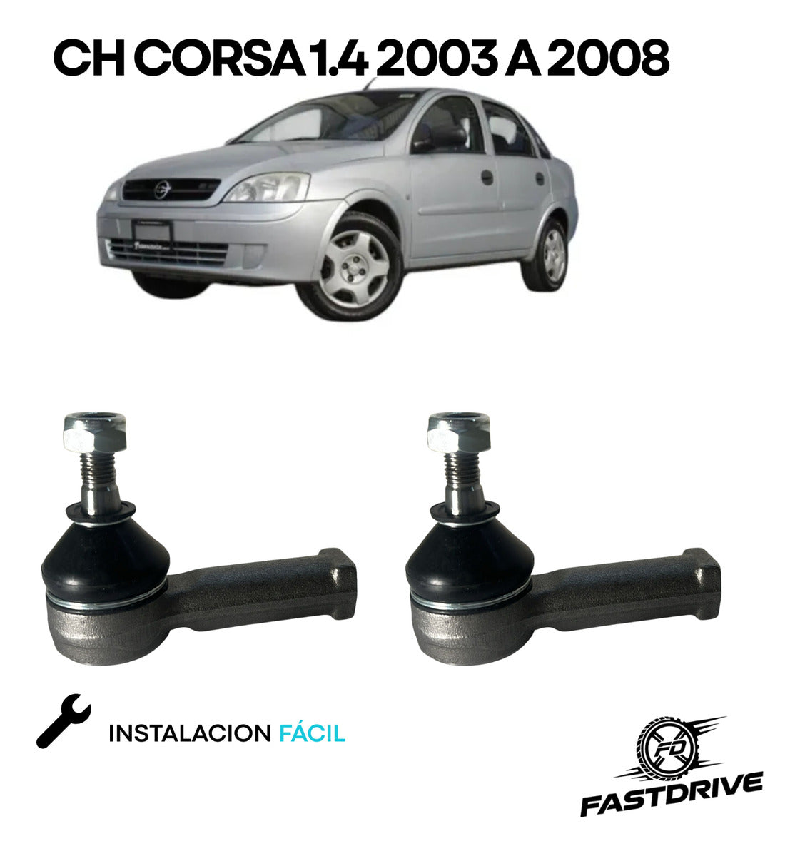 Kit Terminales Ext Ch Corsa 2004 A 2008 Izq / Der Feynman