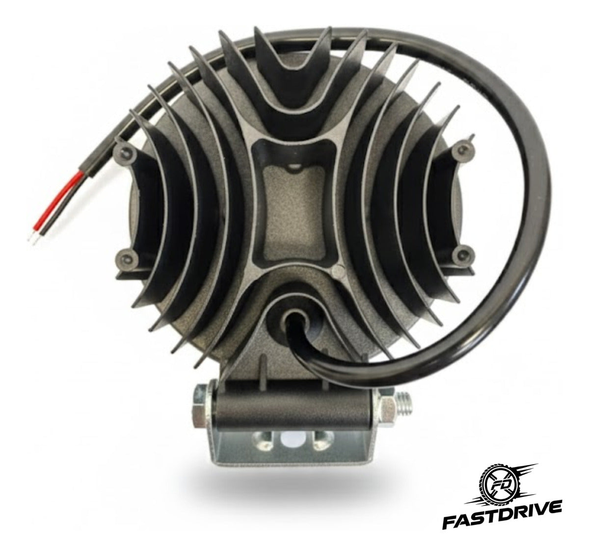 Par Faros Led Redondo 100% Aluminio Disipador Grueso