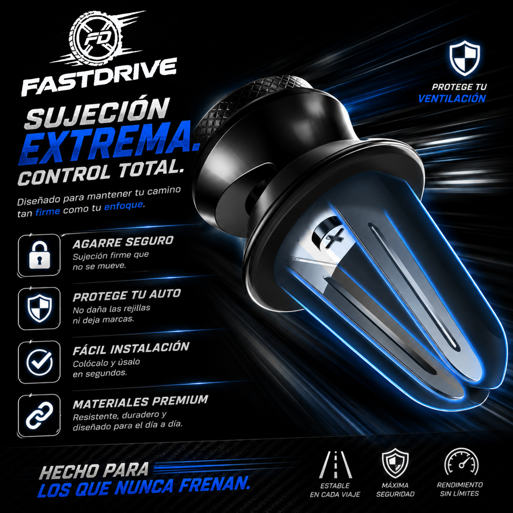 Soporte Celular Para Rejilla De Aire Con Rotación 360° Fastdrive