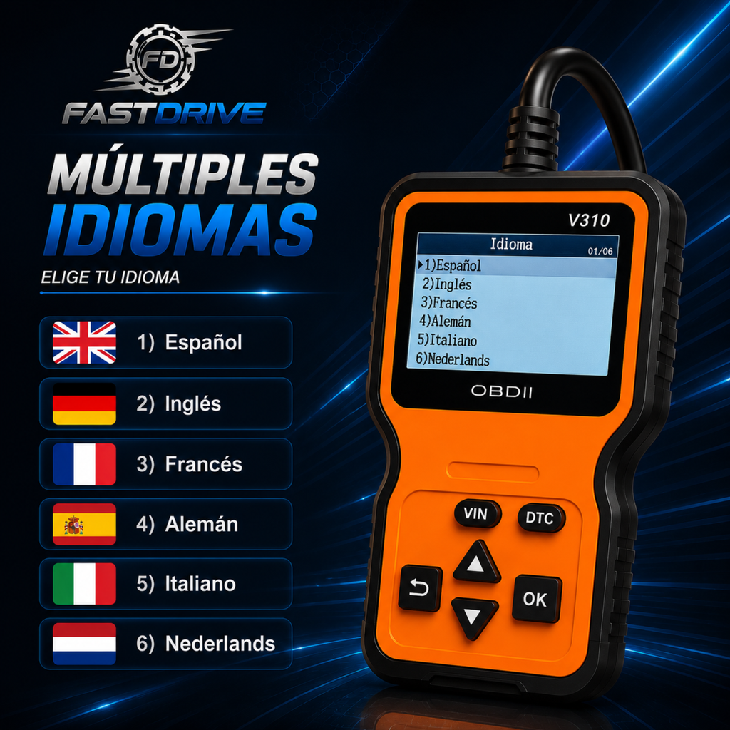 Scanner Automotriz Profesional Multilenguaje Para Diagnóstico Vehicular Fastdrive