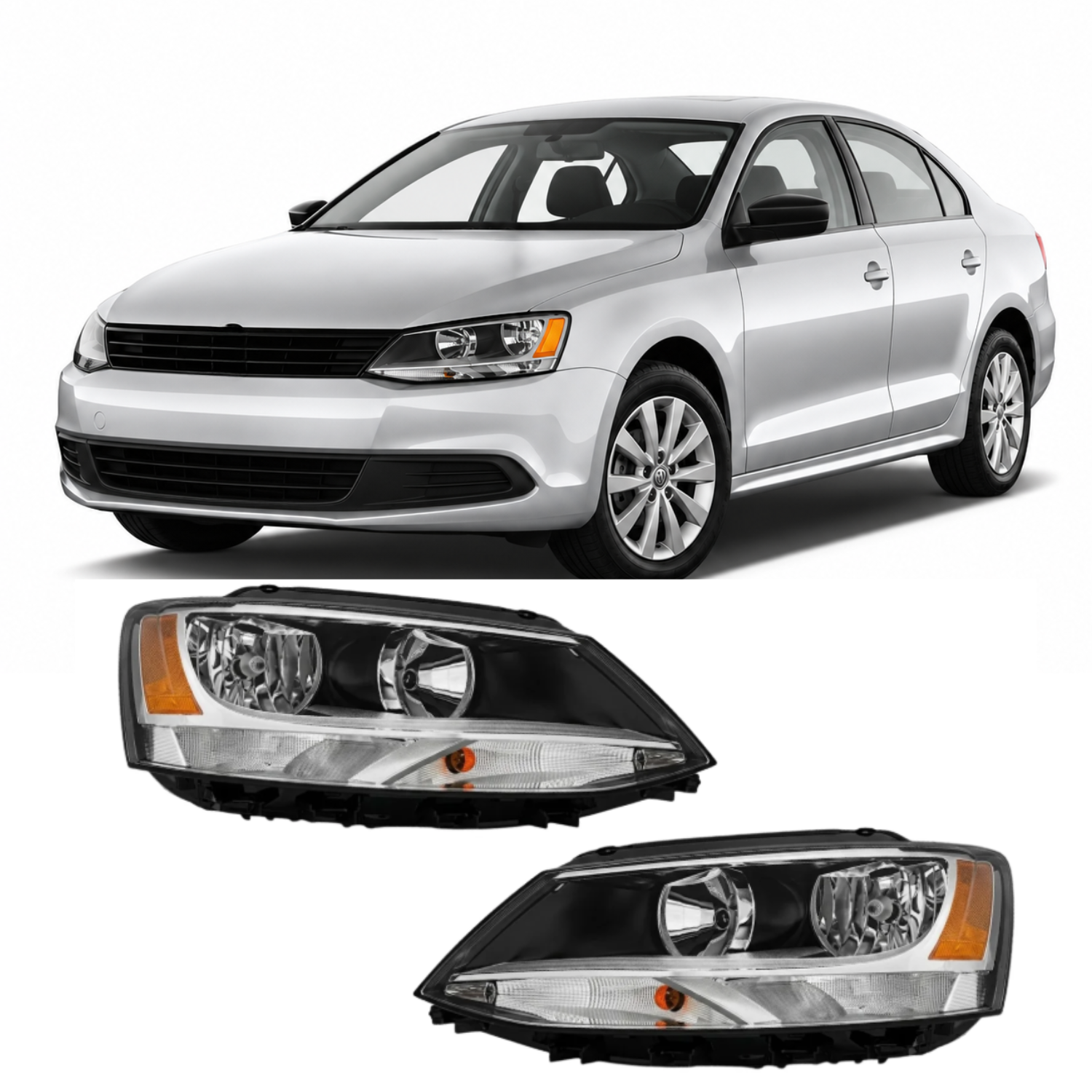 Par De Faros Jetta Bicentenario Mk6 A6 2010 A 2018 Fastdrive