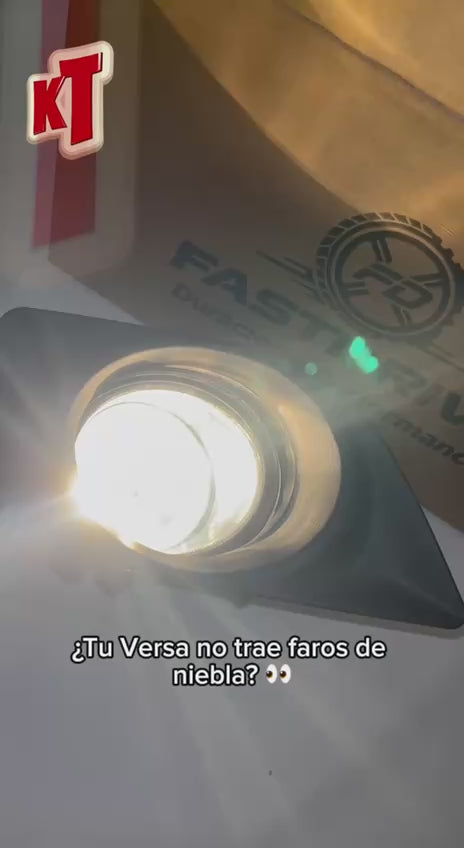 Kit de Faros de Niebla Nissan Versa 2012 a 2014 Fastdrive